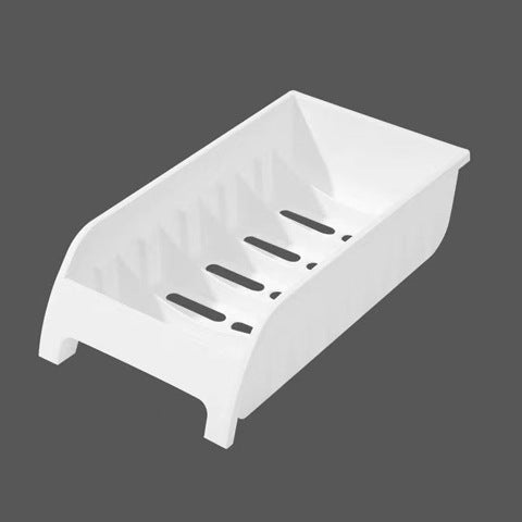 Multifunctional kitchen tableware rack for organizing plates and bowls, made of durable plastic.