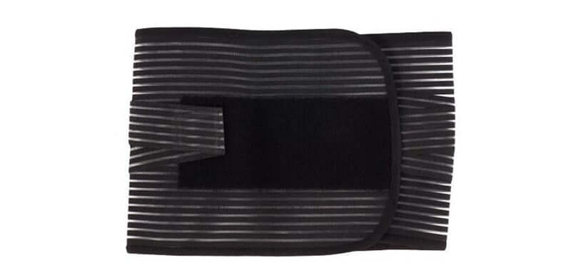 Abdomen Support Belt  Breathable Health Care Belt  Sports Protective Gear  Waist Belt  Waist Belt in black design.