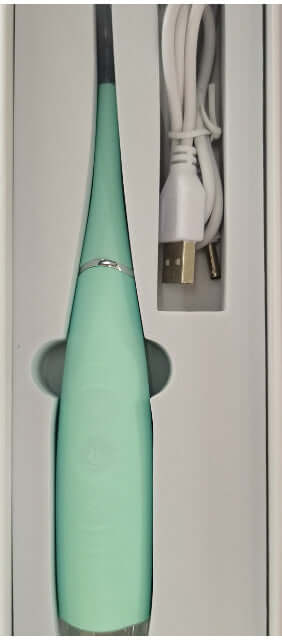 Household Electric Teeth Cleaner Ultrasonic Tartar Dental Calculus Remover Teeth Health Care Device in mint packaging