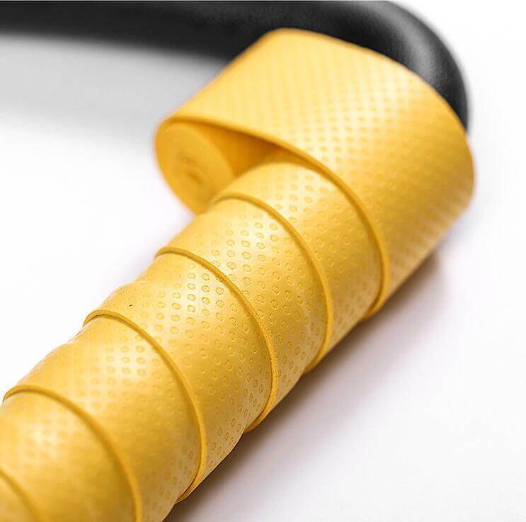Close-up of the grip of a multifunctional suspension training ring for ring fitness home.