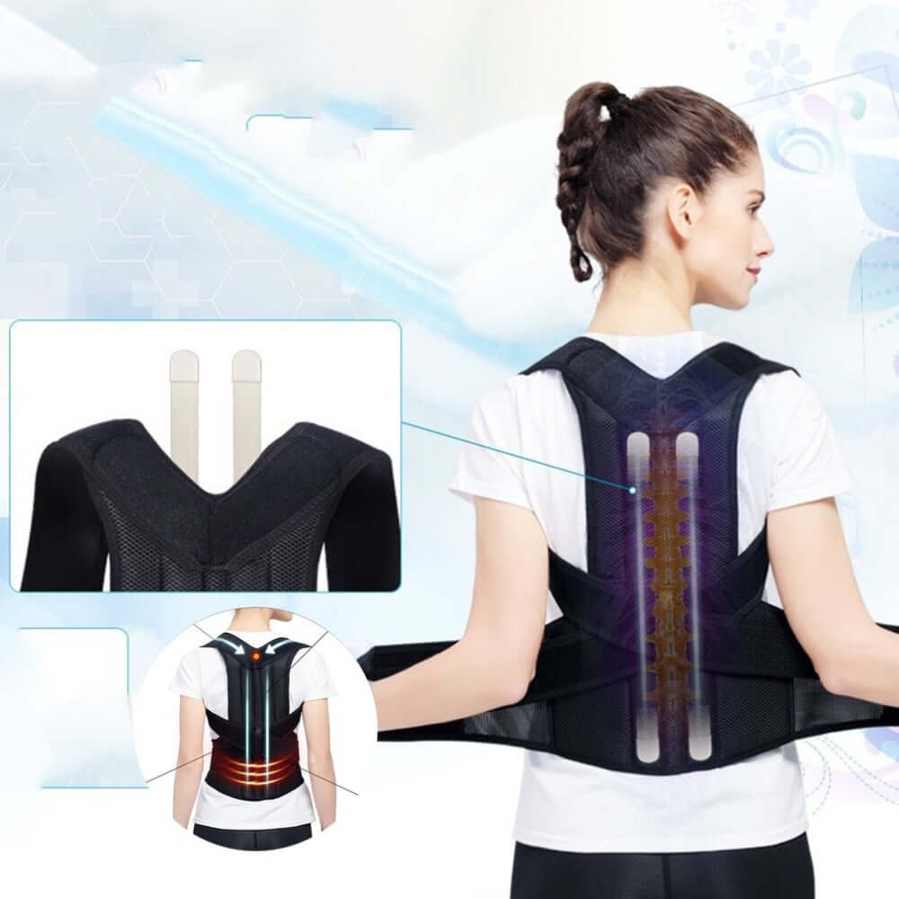 Spine Bending Posture Corrector featuring breathable fabric and ergonomic design for back pain relief.