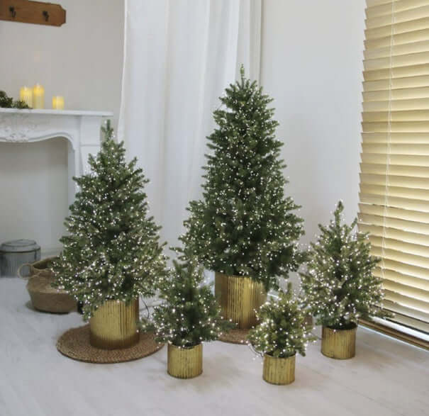 Christmas Tree Encryption Flame Retardant Christmas Decoration Super Environmentally Friendly Christmas Product displayed in various sizes.