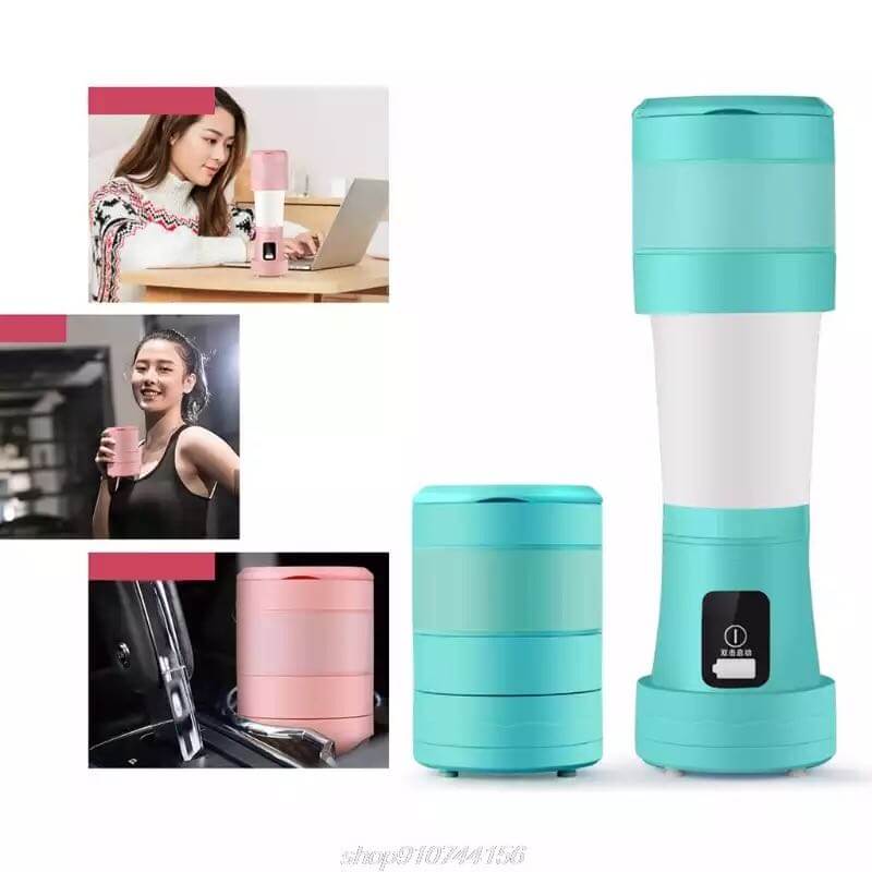 Mini Portable Blender for Smoothies in various settings, showcasing its compact design and usability.
