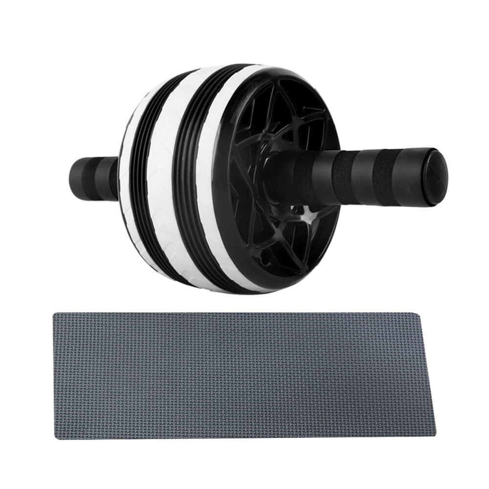 Gym Fitness Equipment: Muscle Trainer Wheel Roller Kit for abdominal workouts at home or office.