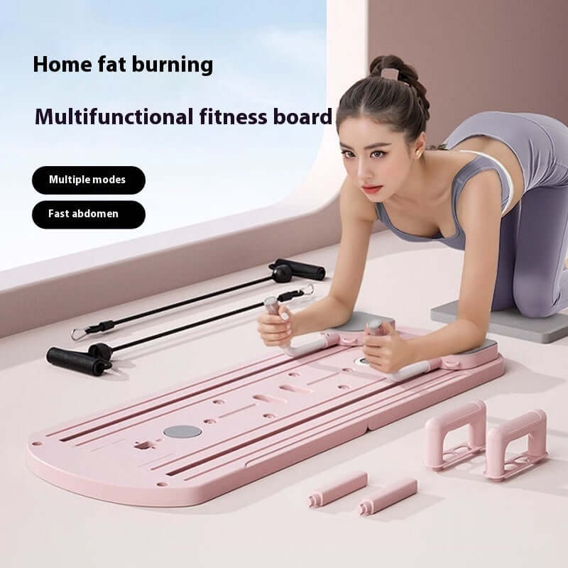 Home workout with Multifunctional Fitness Board Household Fitness Equipment designed for fat burning and multiple exercise modes.