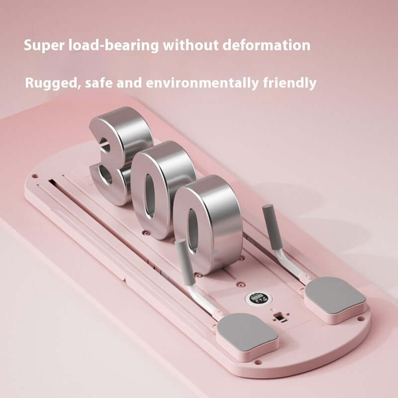 Multifunctional Fitness Board Household Fitness Equipment showing load-bearing capacity of 300, designed for home workouts.