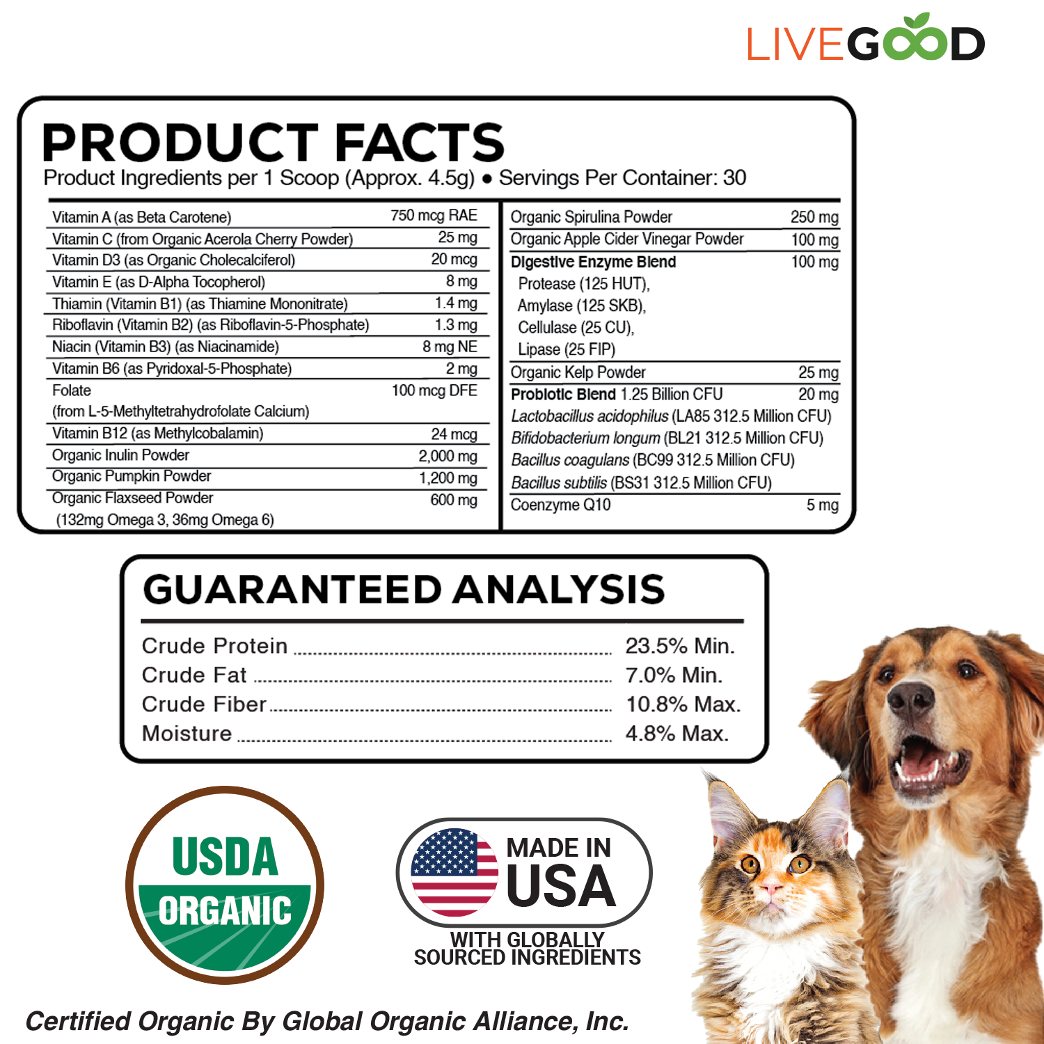 ORGANIC PET MULTI-VITAMIN